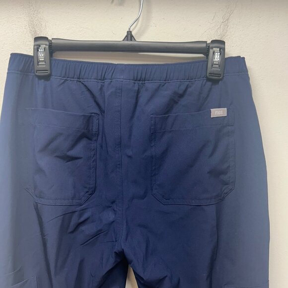 Figs Technical Collection Navy Blue Scrub Pants XS/S Elastic Waist Drawstring Po - Picture 8 of 11